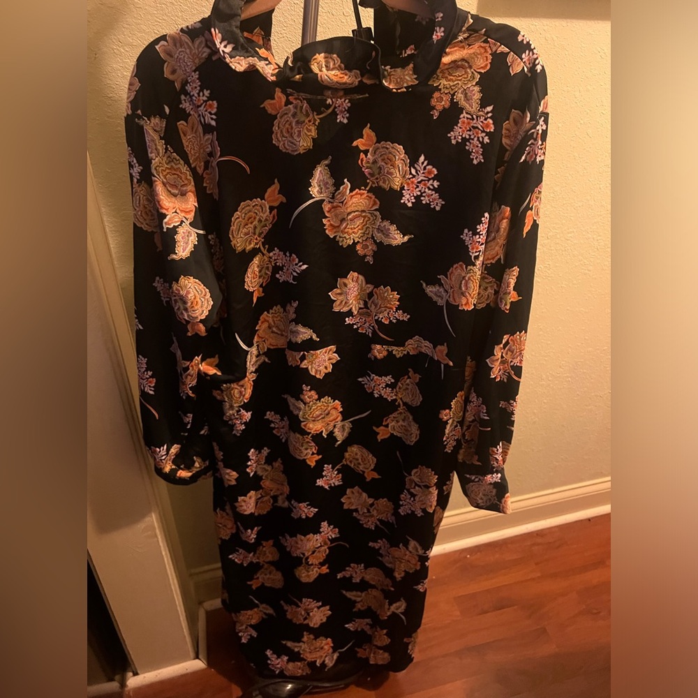 Long Sleeve High Neck Dress